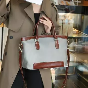 Сумка женская большая вместимость сумка через плечо сумка женская нишевая высококачественная сумка нейлоновая ткань хаки