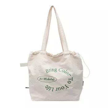 Сумка женская через плечо с принтом бежевый