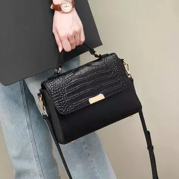 Сумка женская кожаная женская сумка через плечо из коровьей кожи маленькая квадратная сумка Senior Sense сумка через плечо