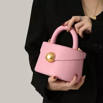 Сумка женская летняя новая PU мягкая полукруглая сумка-коробка многоцветная универсальная сумка-ведро одно плечо сумка через плечо Mini(Max Length<20cm)