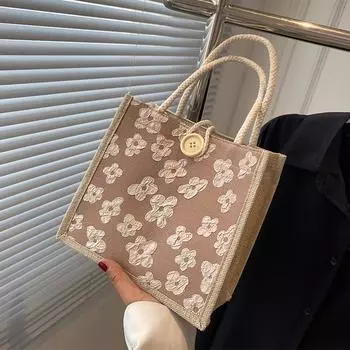 Сумка женская летняя сумка для ланча Bento Bag женская модная сумка для похода на работу розовый