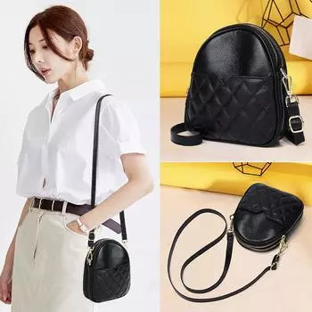 Сумка женская модная High Sense Super Fire Fashion Diamond универсальная сумка из коровьей кожи через плечо серый