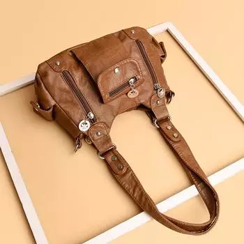 Сумка женская модная сумка подмышкой женская сумка на одно плечо косая сумка сумка-пельмень Niche Design High Sense красный