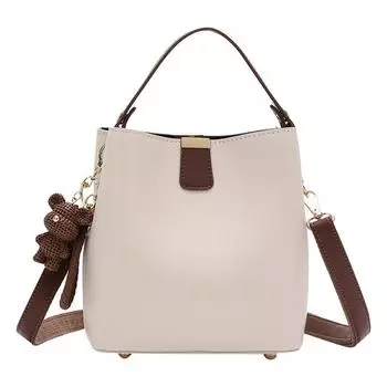 Сумка женская модная сумка-ведро мягкая кожа нишевая универсальная текстура сумка через плечо