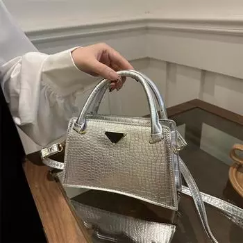 Сумка женская модная женская цепочка на одно плечо с высокой текстурой Niche Crossbody цепочка маленькая квадратная сумка женская золотой