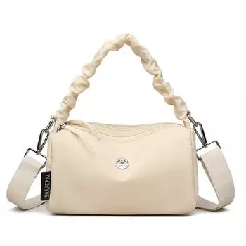 Сумка женская на плечо легкая сумка кроссбоди бежевый