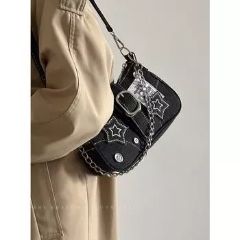 Сумка женская New Star Denim сумка через плечо подмышкой ретро кнопка портативная цепочка сумка через плечо
