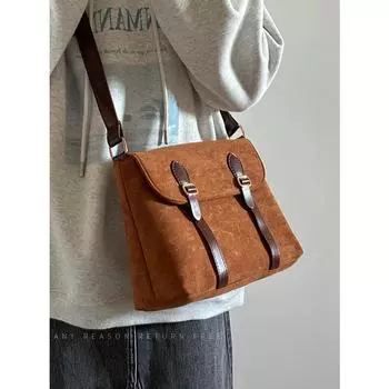 Сумка женская новая матовая сумка-мессенджер Maillard в стиле ретро через плечо большой емкости сумка через подмышку