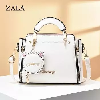 Сумка женская новая модная милая дамская сумочка корейская версия повседневная личность кошка плечо сумка почтальон прилив розовый