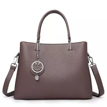 Сумка женская однотонная модная трендовая простая сумка через плечо женская сумка большой емкости чёрный