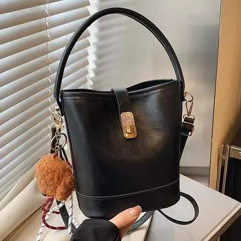 Сумка женская осень 2024 новая сумка через плечо женская премиальная универсальная сумка-ведро женская