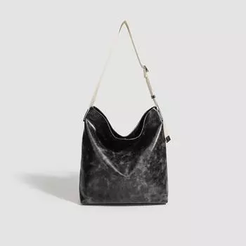 Сумка женская осень зима нишевый дизайн текстура масло воск сумка Пито отходы почва ветер одно плечо сумка через плечо