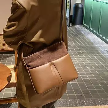 Сумка женская осень/зима премиум Sense Niche натуральная кожа женская сумка подмышкой модная универсальная сумка через плечо кофейный