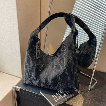 Сумка Женская Осенне-Зимняя Мода Класс Повседневная Сумка Через Плечо Black