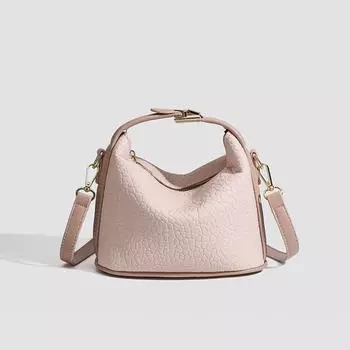 Сумка женская осенняя розовая женская сердечная маленькая квадратная сумка с зерном личи на одно плечо через плечо модная сумка Bento