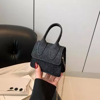 Сумка женская премиум простая маленькая квадратная сумка новая мини маленькая сумка сумка через плечо женская сумка рот красный конверт чёрный