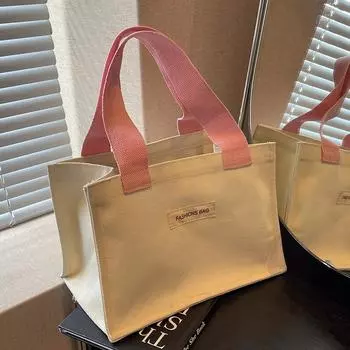 Сумка женская рабочая 2024 года, новая модная холщовая сумка женская сумка большой емкости для женщин белый