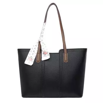 Сумка женская среднего возраста сумка для мамы большая емкость водная модная сумка через плечо портативная сумка-мессенджер повседневная женская сумка чёрный