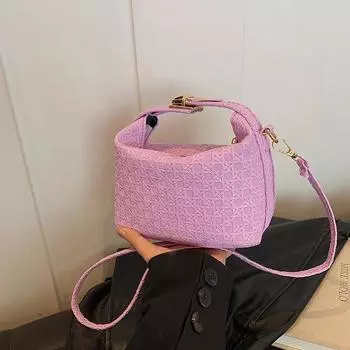 Сумка женская сумка 2024 осень новая сумка женская мода темперамент маленькая квадратная сумка женская сумка через плечо сумка через плечо чёрный