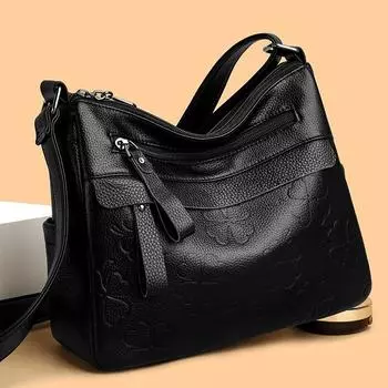 Сумка, женская сумка, большая вместимость, новая модная и модная сумка через плечо на сто плеч 2024 года, повседневная женская сумка для матери среднего возраста