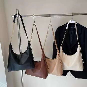 Сумка женская сумка через плечо для поездок на работу большая вместимость студенческая универсальная сумка через плечо Advanced Sense для женщин коричневый