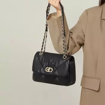 Сумка женская сумка через плечо весна и лето кожаная женская сумка ромбовидная клетка маленькая квадратная сумка сумка на цепочке