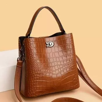 Сумка женская сумка через плечо женская модная женская сумка-ведро сумка через плечо женская чёрный