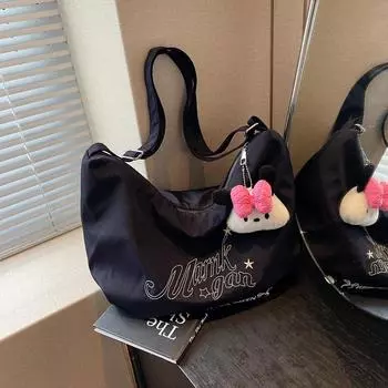 Сумка женская сумка-мессенджер большой емкости 2024 новый летний нишевый дизайн универсальный пельменный мешок на одно плечо женская