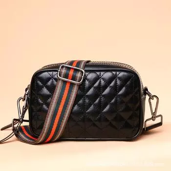 Сумка женская сумка модная кожаная сумка через плечо повседневная сумка в ромбовидную клетку женская мода 20.5*13.5*9.5cm