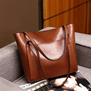 Сумка женская сумка новая модная женская сумка через плечо сумка через плечо кожаные изделия коричневый