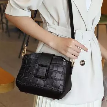 Сумка женская сумка Oblique Straddle Bag летняя новая модная универсальная женская сумка на одно плечо из коровьей кожи верхнего слоя