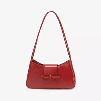 Сумка женская сумка осень и зима нишевый дизайн одно плечо подмышечная сумка высокое качество сумка багет для поездок на работу красный