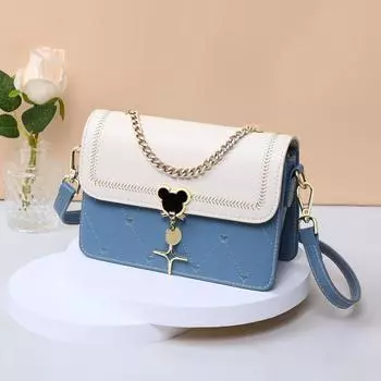 Сумка женская сумка сумка через плечо цепочка маленькая квадратная сумка одно плечо кожа подарок на день рождения