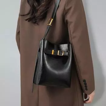 Сумка женская сумка сумка-ведро весна/лето одно плечо крайняя плоть большая сумка