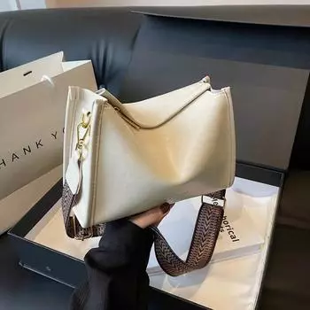 Сумка женская Tide Fashion Broadband Shoulder Crossbody Bag Маленькая квадратная сумка хаки