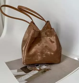 Сумка женская универсальная / новинка женская сумка кожаная сумка маленькая сумка для овощей сумка через плечо женская 15x15x12 cm белый