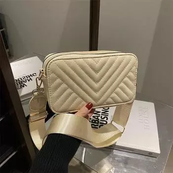 Сумка женская Высококачественная однотонная сумка-мессенджер с широким плечевым ремнем на одно плечо Темпераментная простая маленькая квадратная сумка женская красный