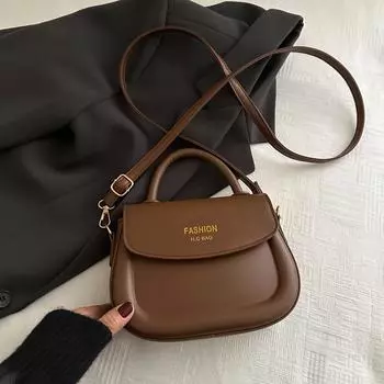 Сумка женская в иностранном стиле модная сумка-седло сумка через плечо сумка через плечо коричневый