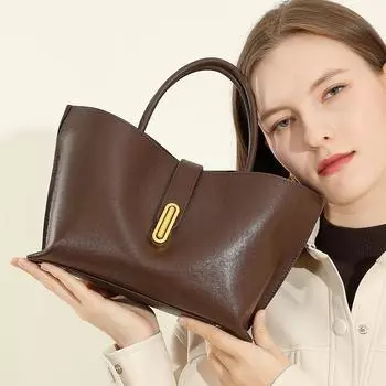 Сумка женская верхняя сумка Pittot сумка Niche Fashion Commuter Handbag женская сумка через плечо 25*9*18 чёрный