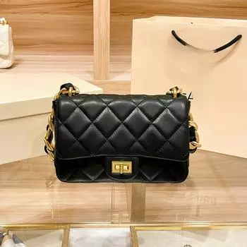 Сумка женская весна лето маленькая ароматная мягкая кожа квадратная толстая цепочка сумка модная толстая цепочка сумка через плечо