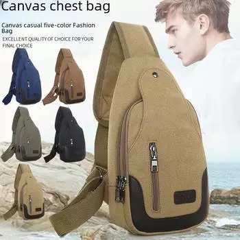 Сумки 2023 года, новая мужская сумка-мессенджер из парусины на плечо, небольшой повседневный рюкзак, поясная сумка армия зеленый