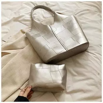 Сумки большой вместимости для женщин, новые ретро-универсальные сумки для поездок на работу, простые однотонные универсальные сумки на одно плечо 41*29*20CM