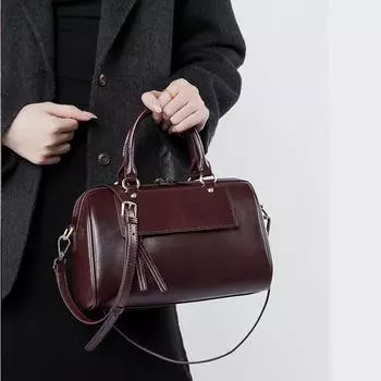 Сумки Boston Small через плечо из натуральной кожи для женщин, трендовые дизайнерские сумки-подушки для женщин