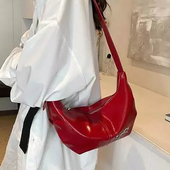 Сумки через плечо большой емкости для женщин, новая простая сумка через плечо с бантом, трендовые женские сумки для шопинга и поездок на работу (30cm<Max Length<50cm)