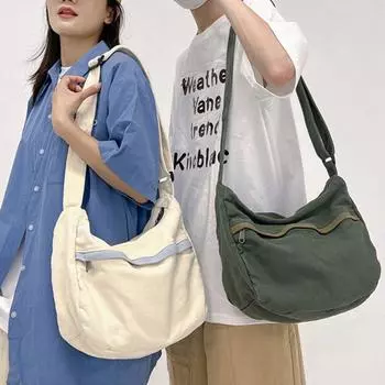 Сумки через плечо большой емкости, рабочая одежда, холщовая сумка, простые женские сумки