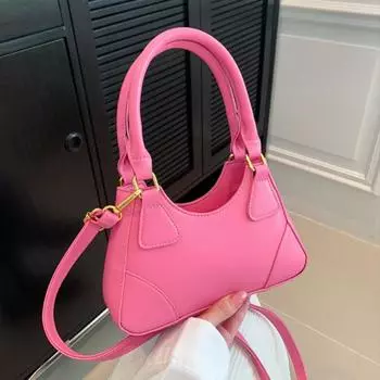 Сумки через плечо для женщин, новые модные высококачественные однотонные сумки через плечо, простые маленькие квадратные сумки