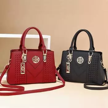 Сумки через плечо для женщин, роскошные сумки, дизайнерские женские сумки с вышивкой, женская повседневная сумка-тоут красный