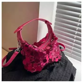 Сумки через плечо и на плечо с блестящими пайетками, модное чувство роскоши, теплые стильные сумки для девочек