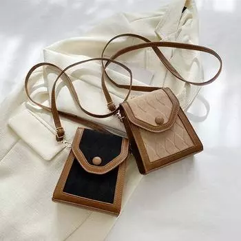 Сумки через плечо из искусственной кожи, маленькая сумка на ремне, простая сумка для женщин и девочек