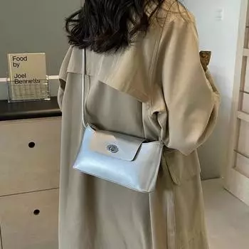 Сумки через плечо из искусственной кожи с застежкой-молнией, однотонные, горячая распродажа, сумки через плечо, новый базовый стиль, молодежные поездки на работу